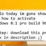 Build windows activate