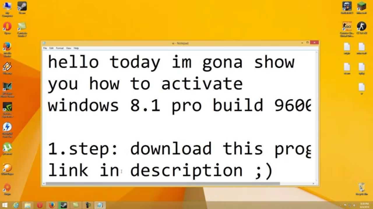 Build windows activate