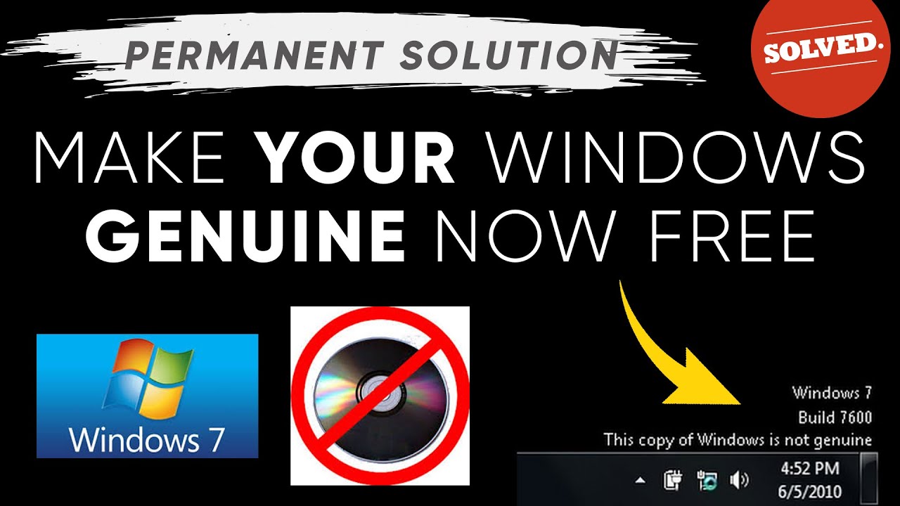 Cara buat windows 7 jadi genuine