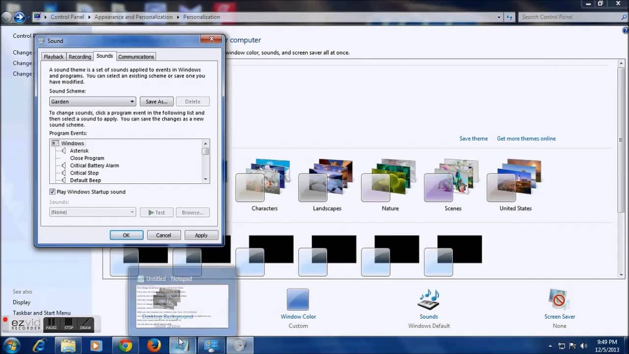 Cara buat tema windows 7 sendiri