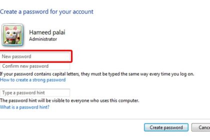 Cara buat password windows 7