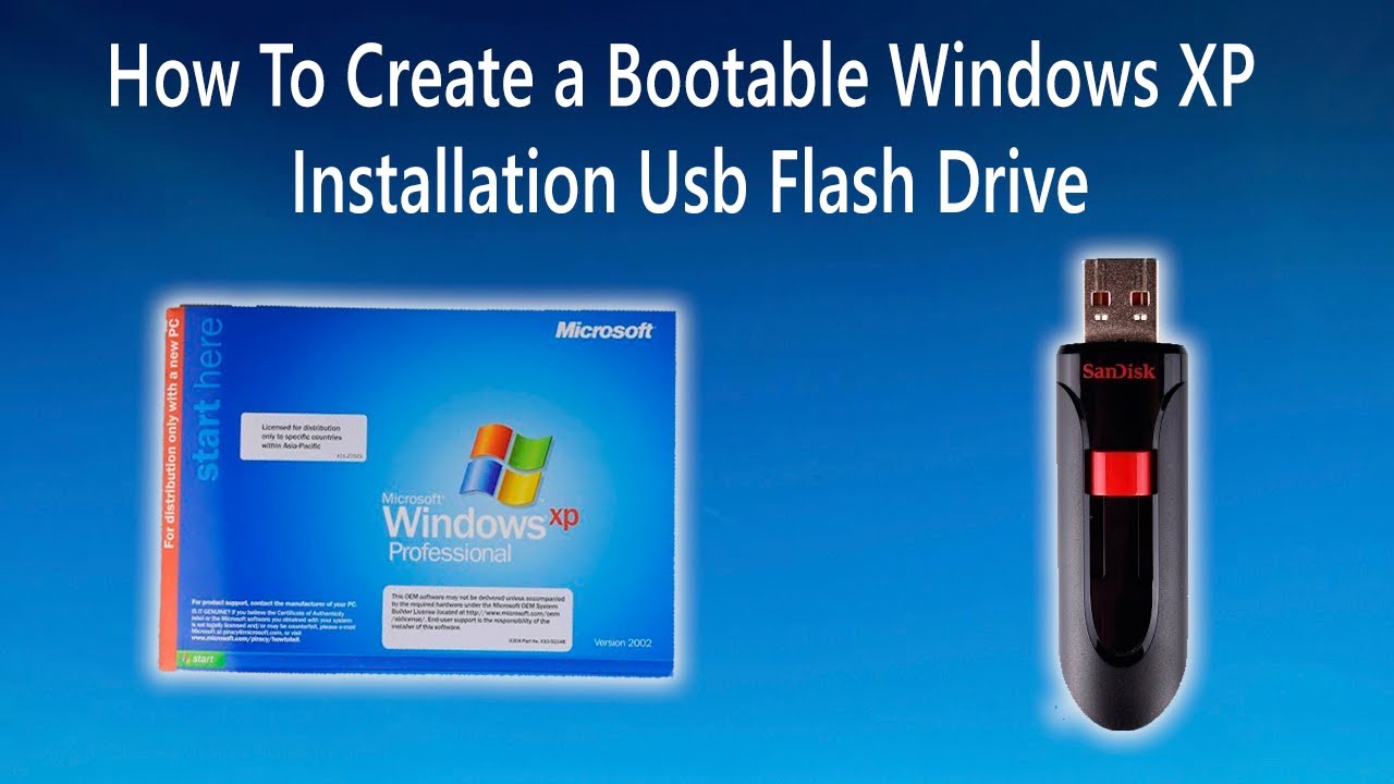 Cara instal windows xp sp3 dengan flashdisk