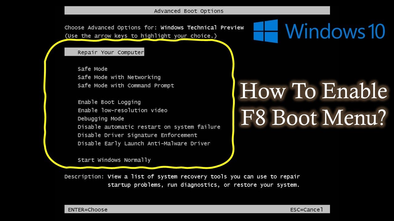 Cara masuk ke boot windows 10