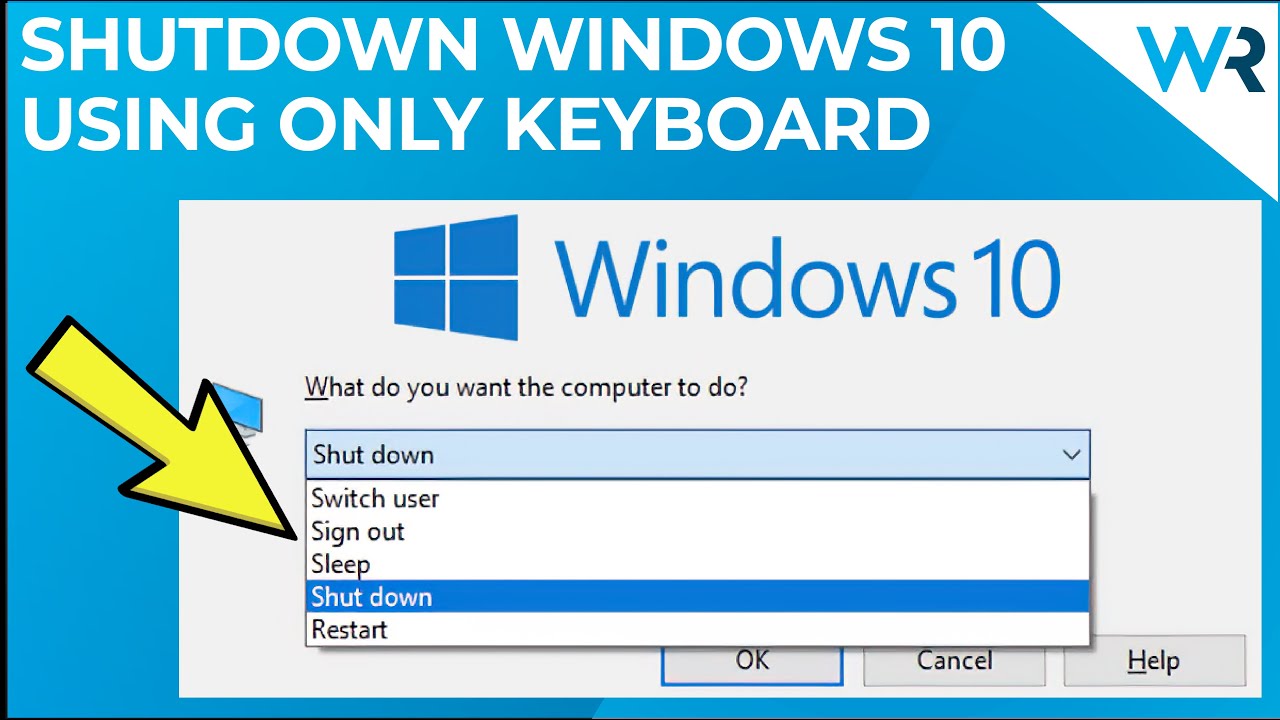 Cara mematikan komputer dengan keyboard windows 10