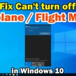 Cara mematikan mode pesawat di laptop windows 7