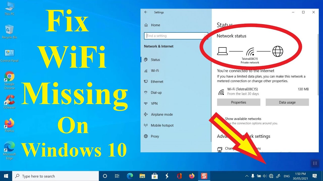 Cara memperbaiki wifi di laptop windows 10