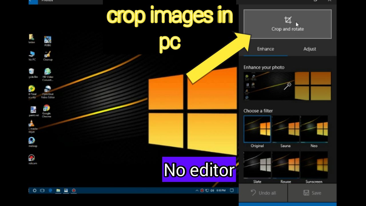 Cara memotong gambar di windows 10