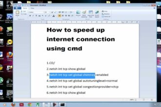 Cara mempercepat koneksi internet di windows 7