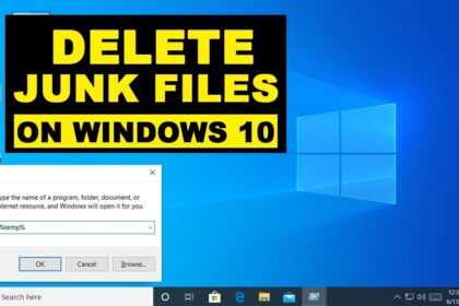 Cara membersihkan sampah di laptop menggunakan windows + r