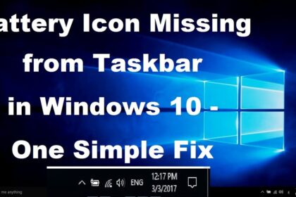 Cara memunculkan icon baterai windows 10