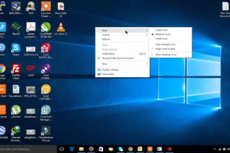 Cara menampilkan icon di windows 10