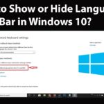 Cara menampilkan language bar di windows 10