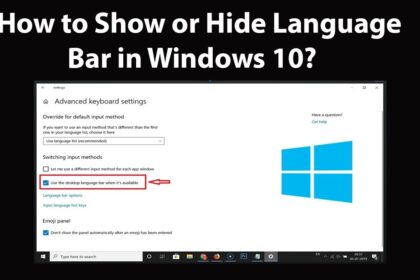 Cara menampilkan language bar di windows 10