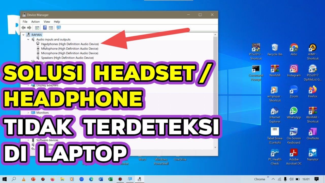 Cara mengaktifkan headset di windows 7