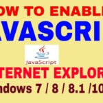 Cara mengaktifkan javascript di windows 10