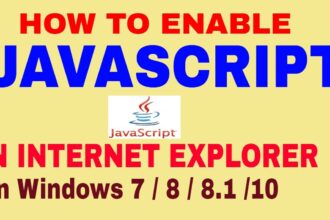 Cara mengaktifkan javascript di windows 10