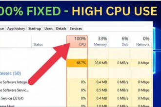 Cara mengatasi cpu usage 100 windows 10 pada laptop