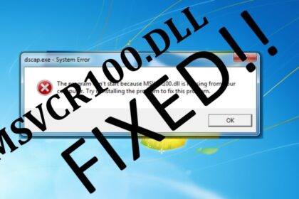 Cara mengatasi msvcr100 dll windows 7