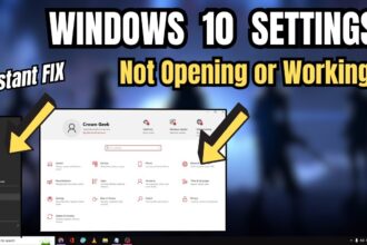 Cara mengatasi setting tidak bisa dibuka di windows 10