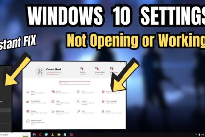 Cara mengatasi setting tidak bisa dibuka di windows 10