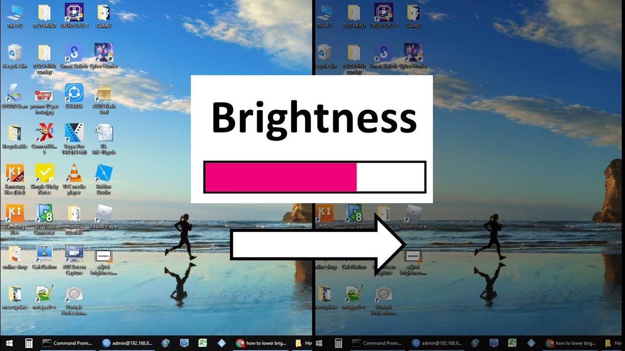 Brightness windows change adjust screen display powershell enter