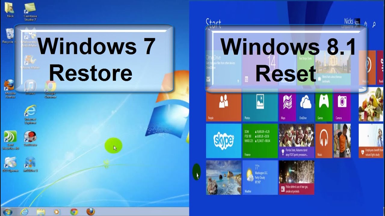 Cara mengembalikan settingan awal windows 7