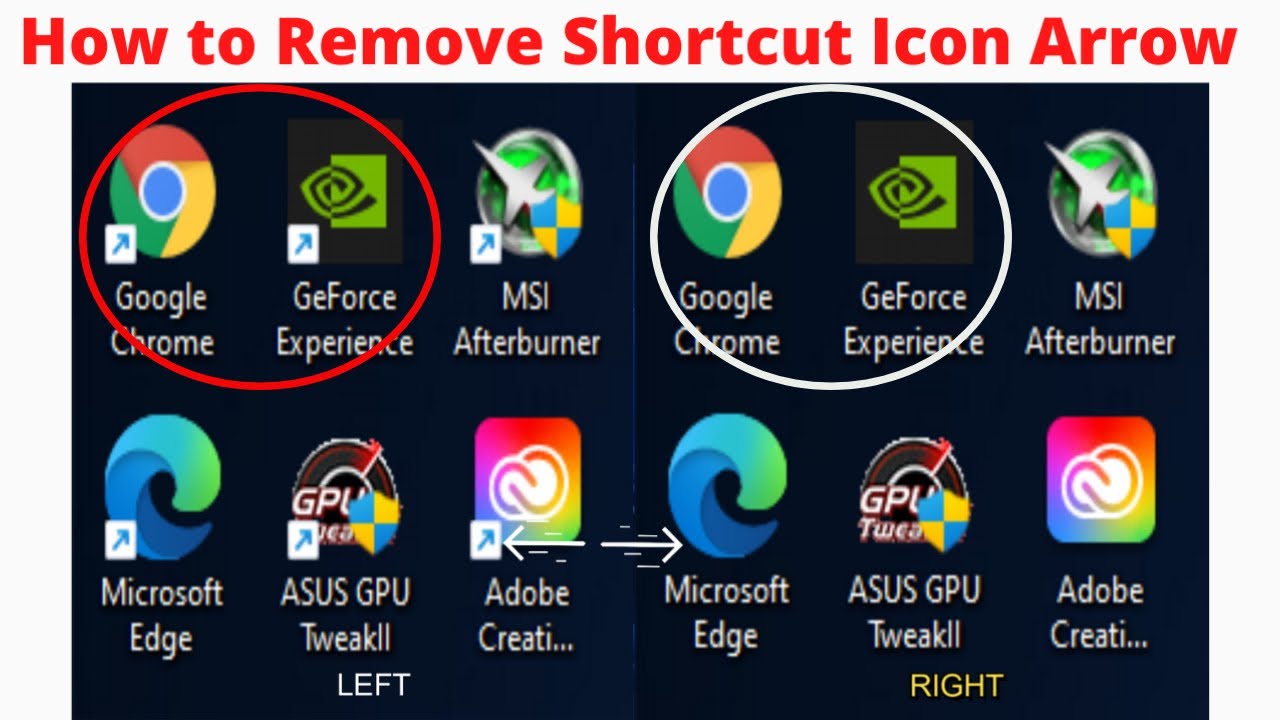 Cara menghilangkan tanda panah pada shortcut windows 10