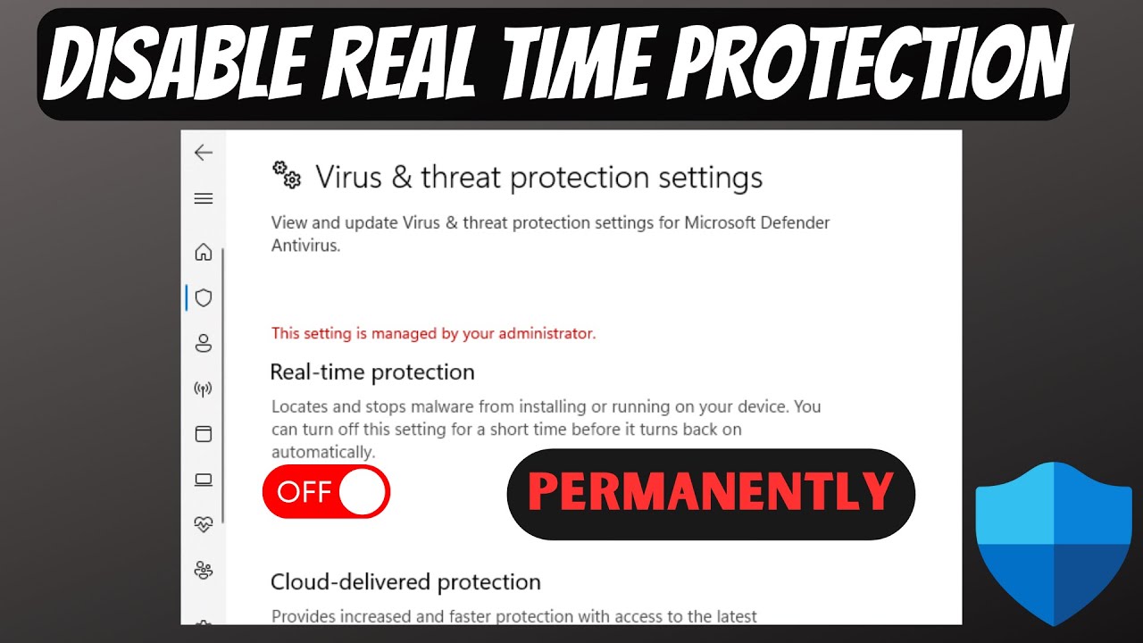 Cara menonaktifkan real time protection windows 10 permanen