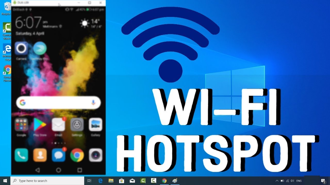 Hotspot wifi laptop into turn