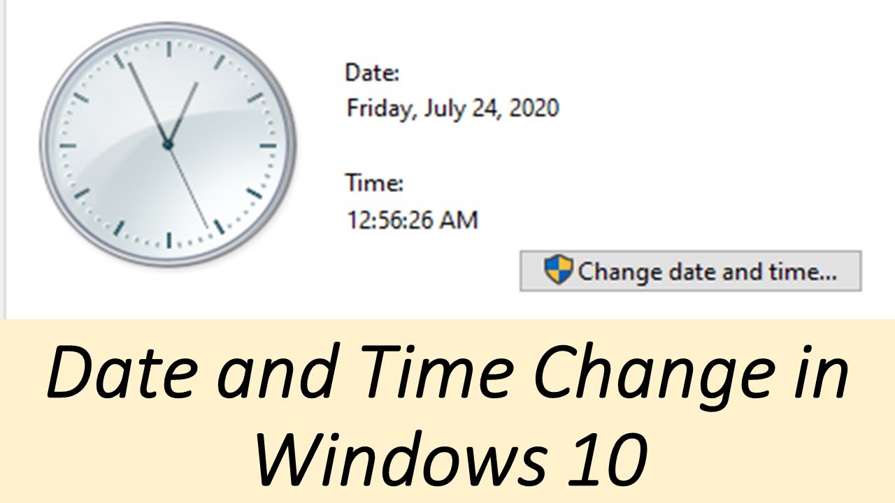 Date windows change time set if tutorials automatically turn screenshot below back like internet