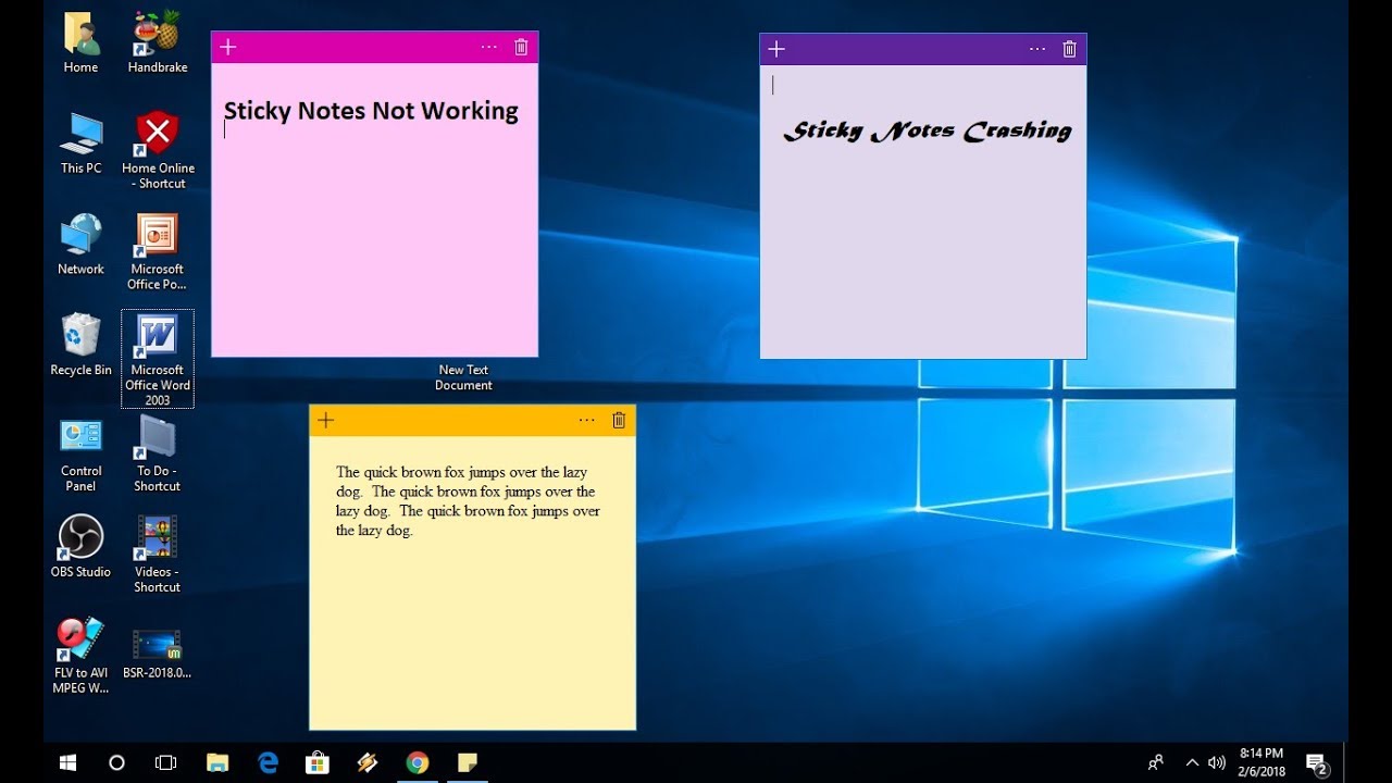 Cara agar sticky notes tidak hilang windows 10