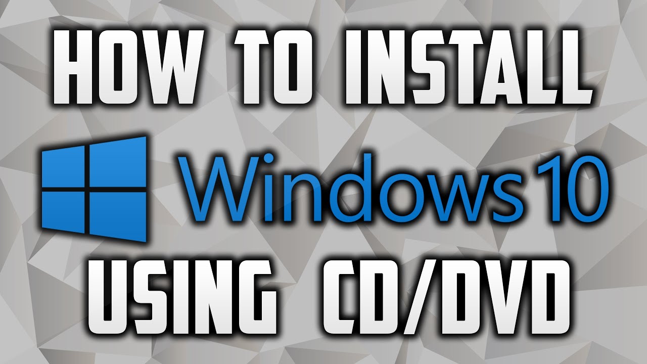 Cara instal windows 10 dengan cd