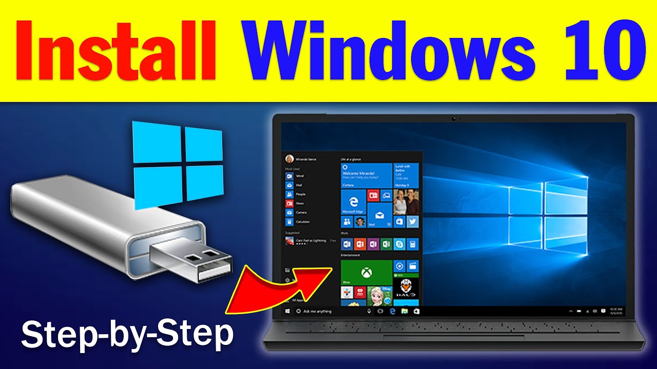 Cara install windows dengan flashdisk