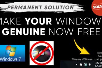 Cara mematikan genuine windows 7