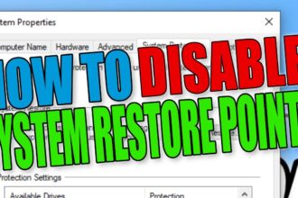 Cara mematikan system restore windows 7