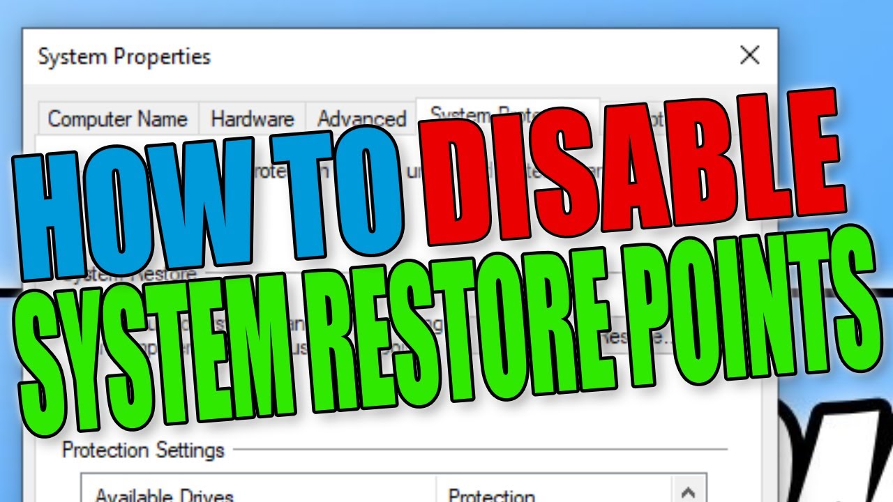 Cara mematikan system restore windows 7