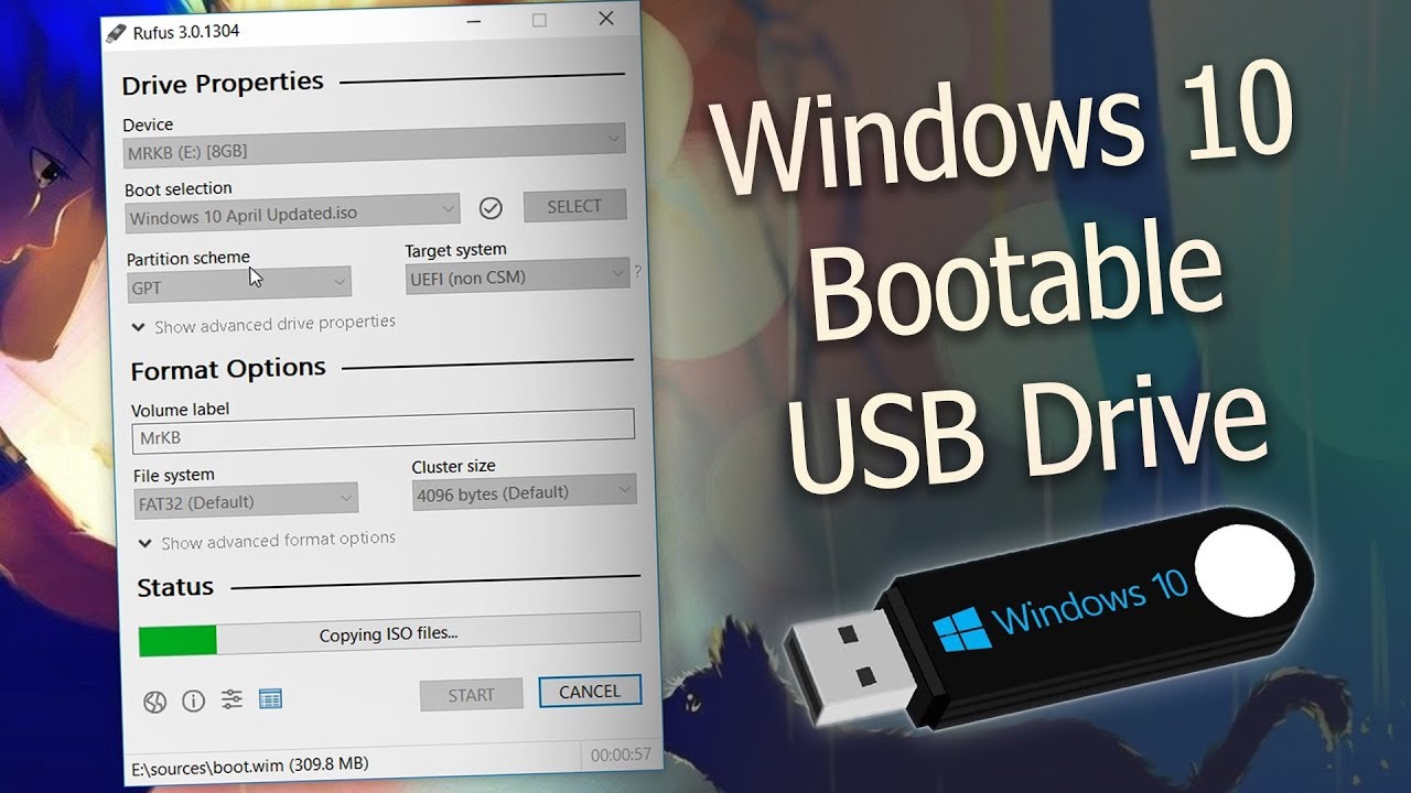 Cara membuat installer windows 7 di flashdisk dengan rufus