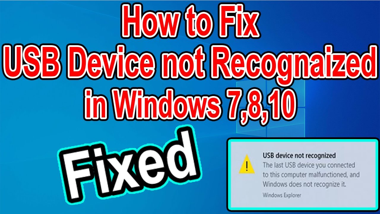 Usb not recognized device fix quote installed emily dickinson wintips windows problem picture