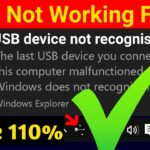 Cara memperbaiki usb not recognized windows 7