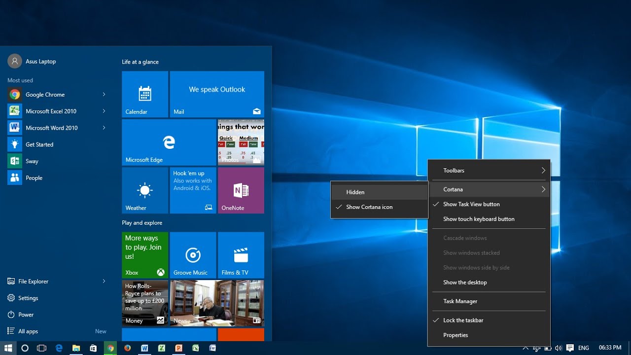 Cara memperbesar taskbar windows 10