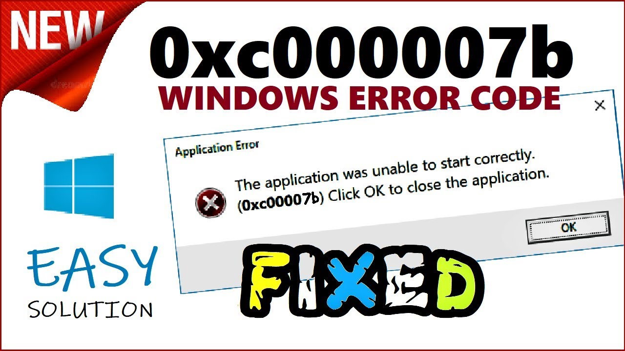 Cara mengatasi error 0xc00007b pada windows 7