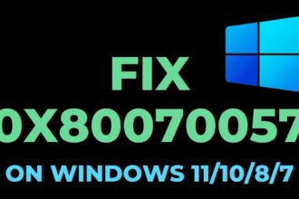 Cara mengatasi error code 0x80070057 saat instal windows