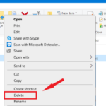 Cara menghapus file di windows 10
