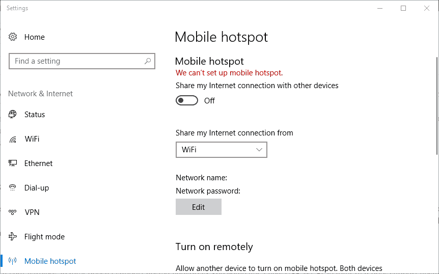 Cara mengaktifkan mobile hotspot di windows 10 yang bermasalah