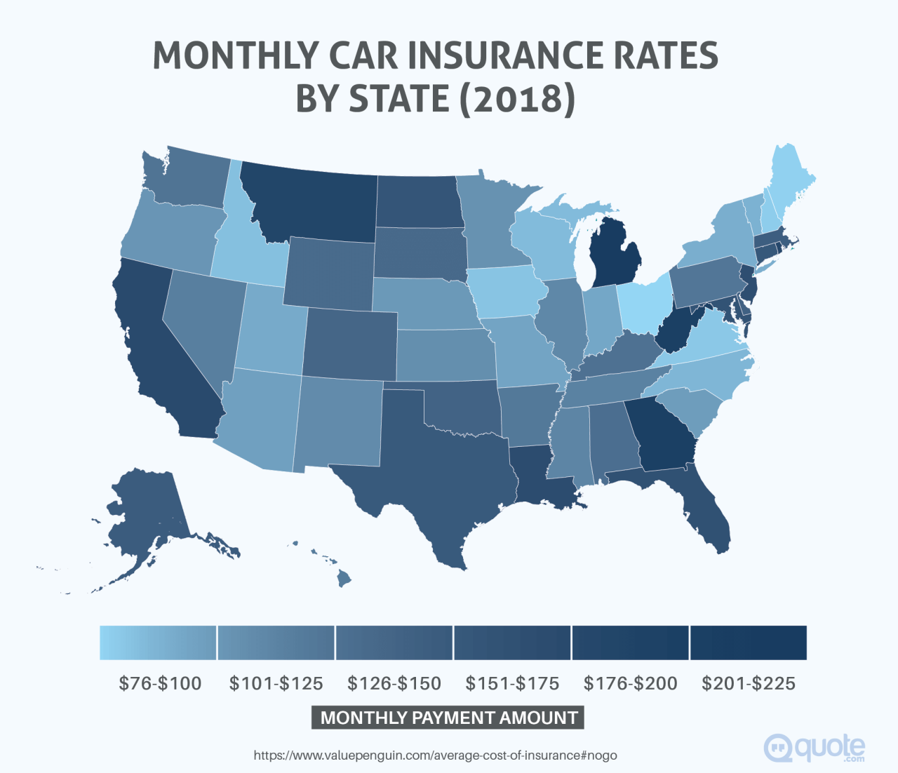 Best states for auto insurance