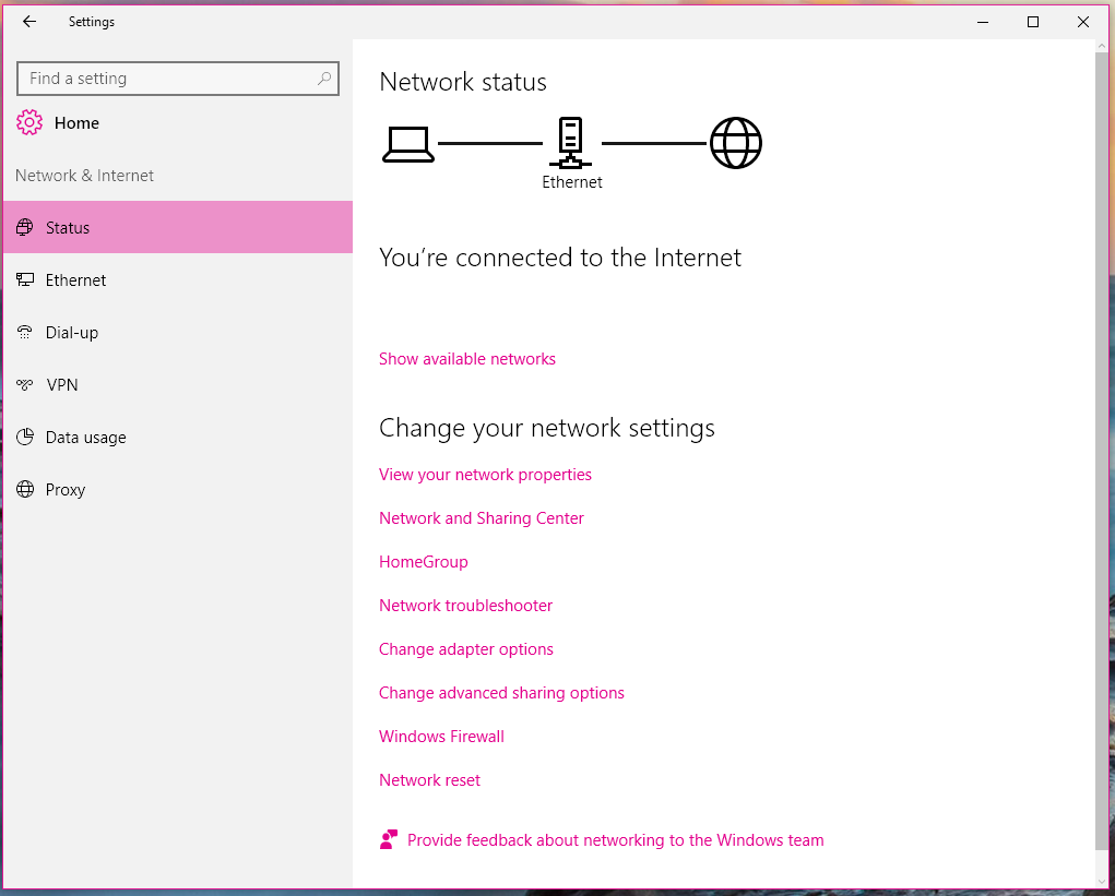 Cara mengaktifkan internet di pc windows 10