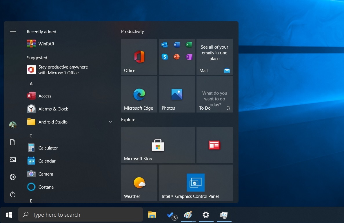 Cara menampilkan aplikasi di taskbar windows 10