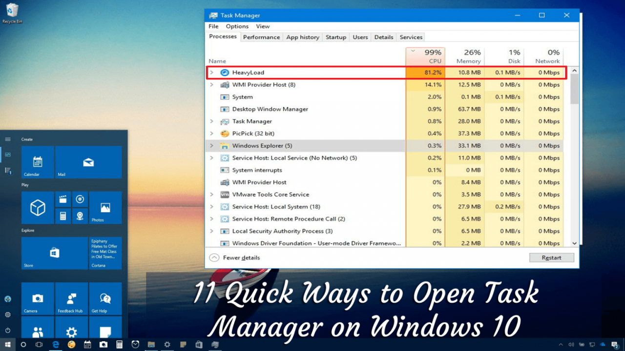 Task manager windows guide complete launch taskbar