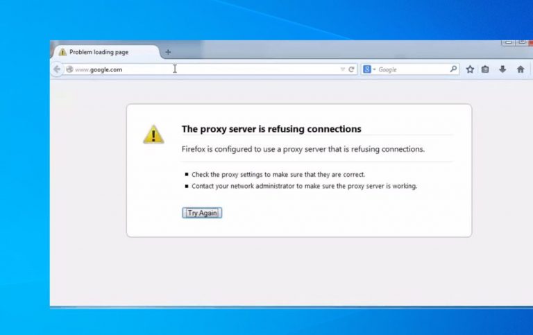 Cara mengatasi proxy server error windows 10