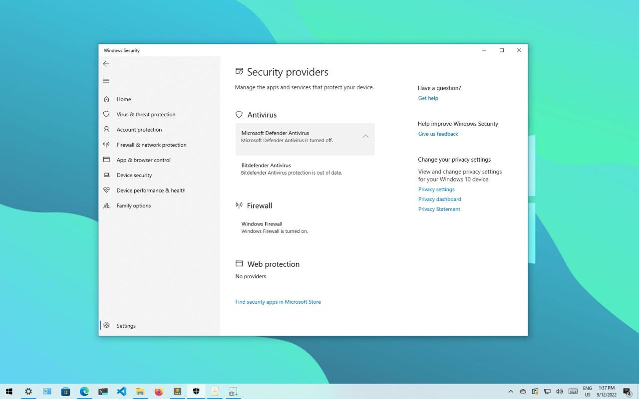 Cara mematikan antivirus windows 10 permanen